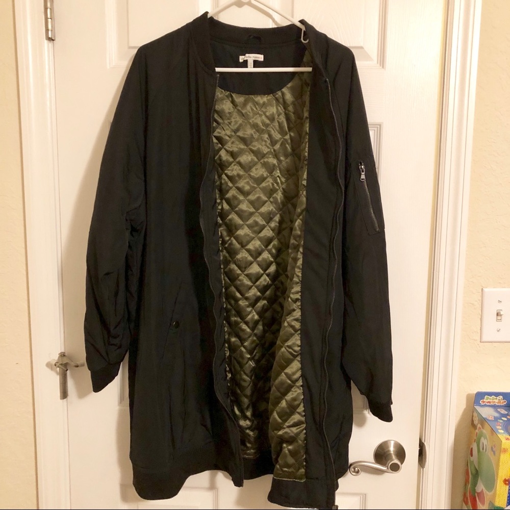 Charlotte Russe longline bomber jacket size 3XL
